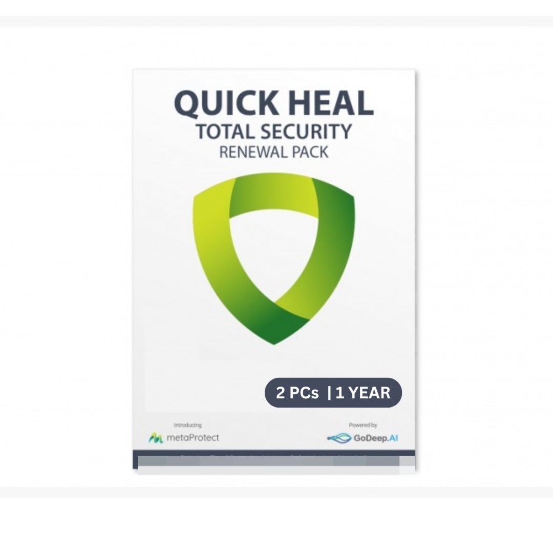 Quick Heal Total Upgrade (Renewal) 
2 PCs 1 Year (Single Key)